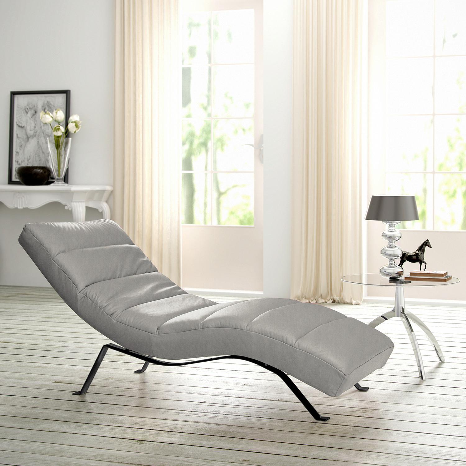 Relaxliege Swing Black Grau B: 65 Cm - Schwarz/Grau, Design, Textil (65/65-95/171cm) - Livetastic