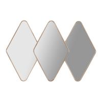 Nástenné zrkadlo zlatá - zlatá, Romantik / Landhaus, kov/plast (125/84/4,5cm) - Premium Living