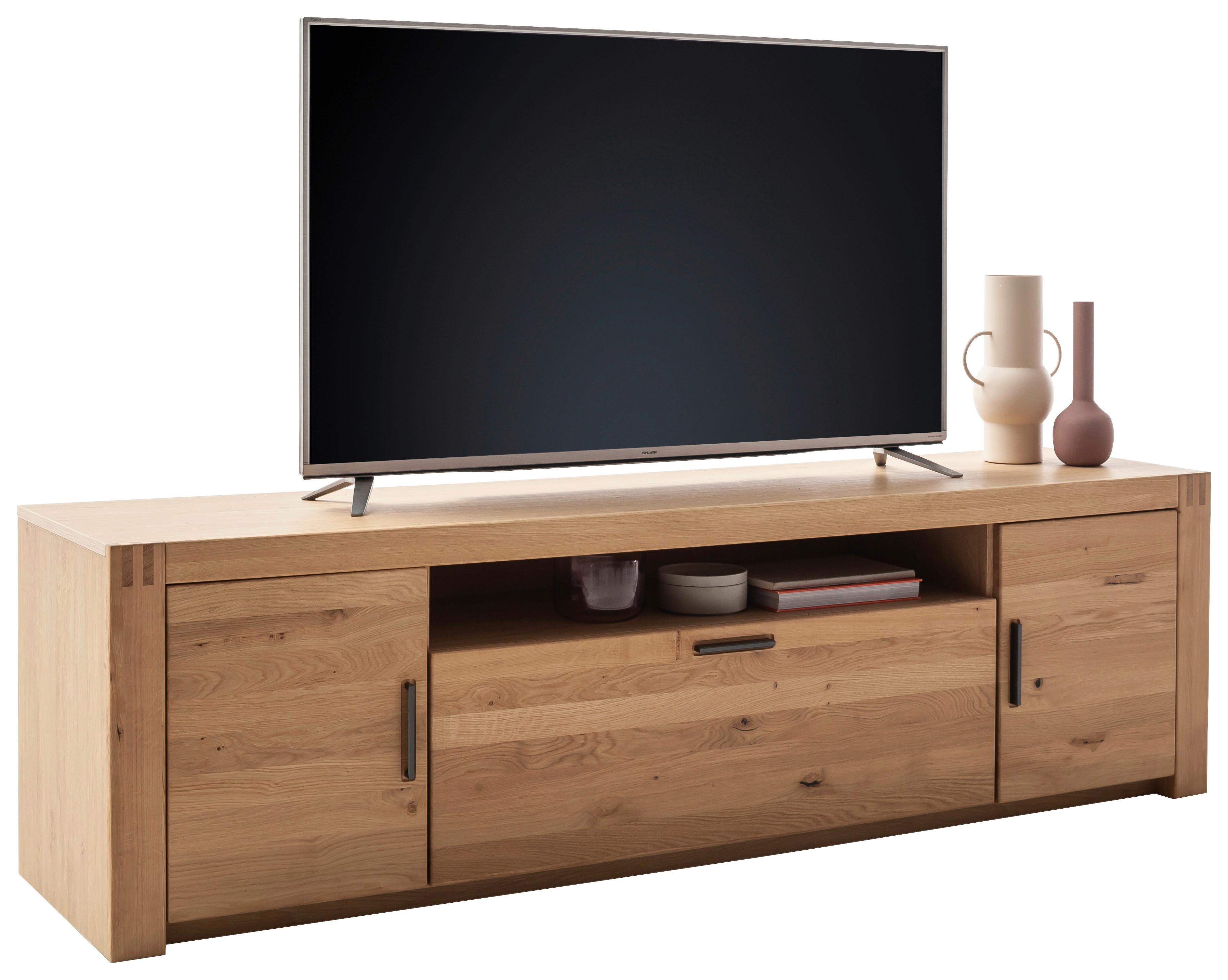Lowboard Prag - Eichefarben, Design, Holz/Holzwerkstoff (201/58/50cm) - Livetastic