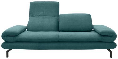 2-Sitzer-Sofa Looks Xiii Petrol - Petrol/Schwarz, Design, Textil (204 (264)/83 (110)/98cm) - LOOKS by W.Joop