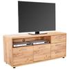 TV-Lowboard Fontana B: 150 cm Kraft Eiche Dekor - Eichefarben/Schwarz, MODERN, Holzwerkstoff (150/60/38cm)