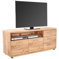 STOLEK NA ELEKTRONIKU FONTANA FTK07 - barvy dubu/černá, Moderní, kompozitní dřevo (150/60/38cm)