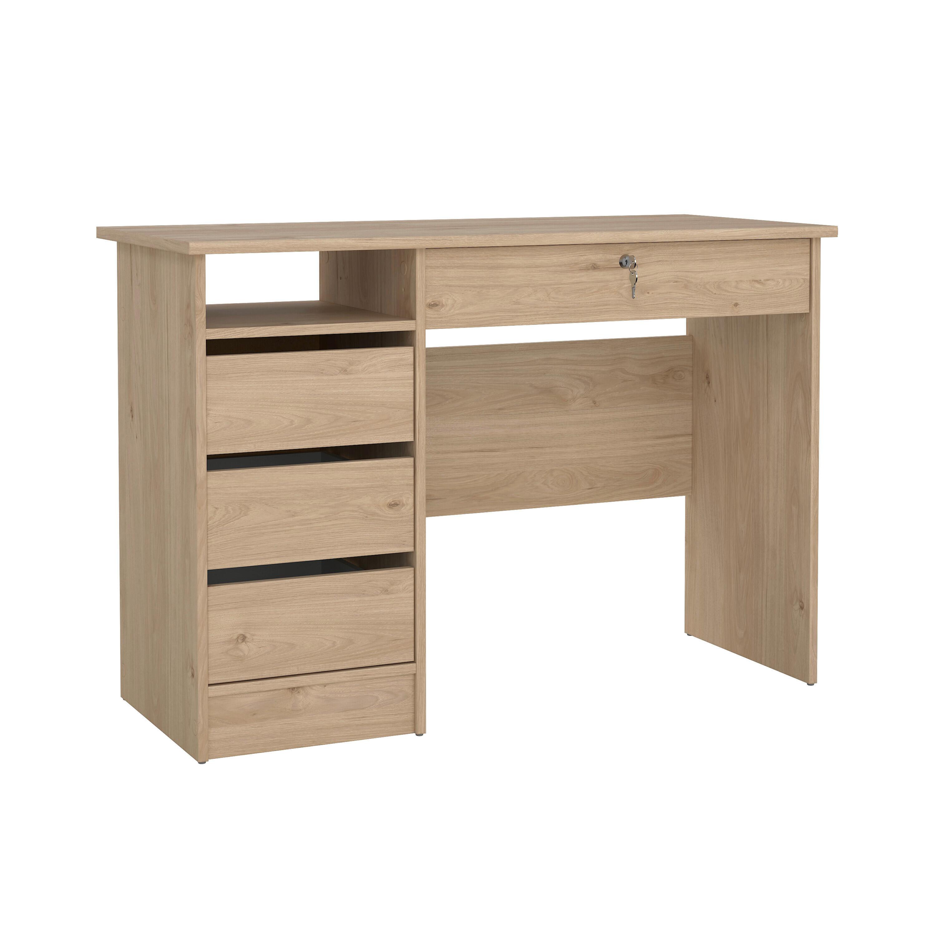 Schreibtisch Function Plus Eichefarben, L: 109,3 cm - Eichefarben, MODERN, Holzwerkstoff (109,3/48,5/75,6cm) - MID.YOU