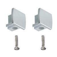 Schienensystem Urail Endkappe 95496 2--teilig. Chromfarben - Chromfarben, Design, Kunststoff (1,3/1,8/2,1cm) - Paulmann