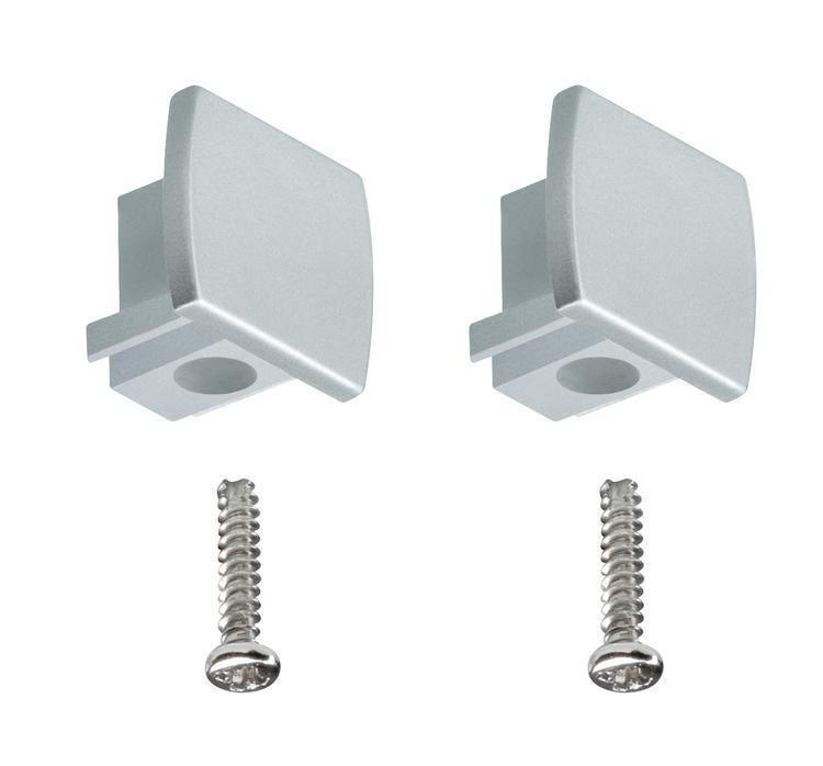 Schienensystem Urail Endkappe 95496 2--teilig. Chromfarben