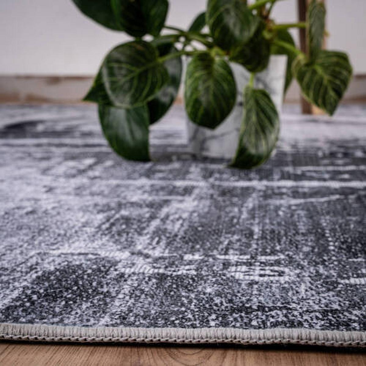 Flachwebteppich My Tampa 131 - Grau, Design, Textil (80/150cm) - Obsession