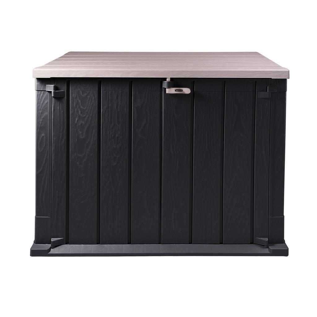 Mülltonnenbox 130x111x75 cm Anthrazit/Grau versperrbar