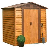 Gerätehaus Ohne Boden 193x203x152 Cm - Hellbraun, Basics, Metall (193/203/152cm)