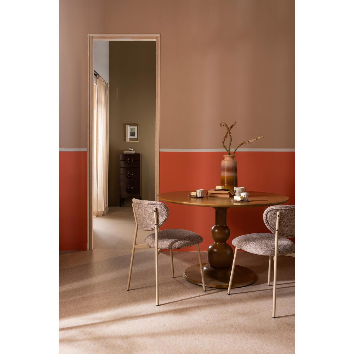 Stuhl-Set Valor Sandfarben B: 46cm - Sandfarben, MODERN, Textil/Metall (46/77/56cm) - Livetastic