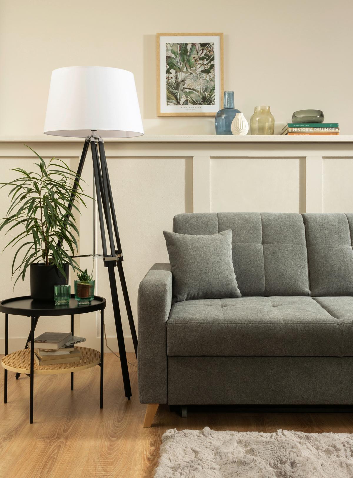 Sarokgarnitúra Lars - antracit, Design, textil/fa (161/223cm) - Best Price