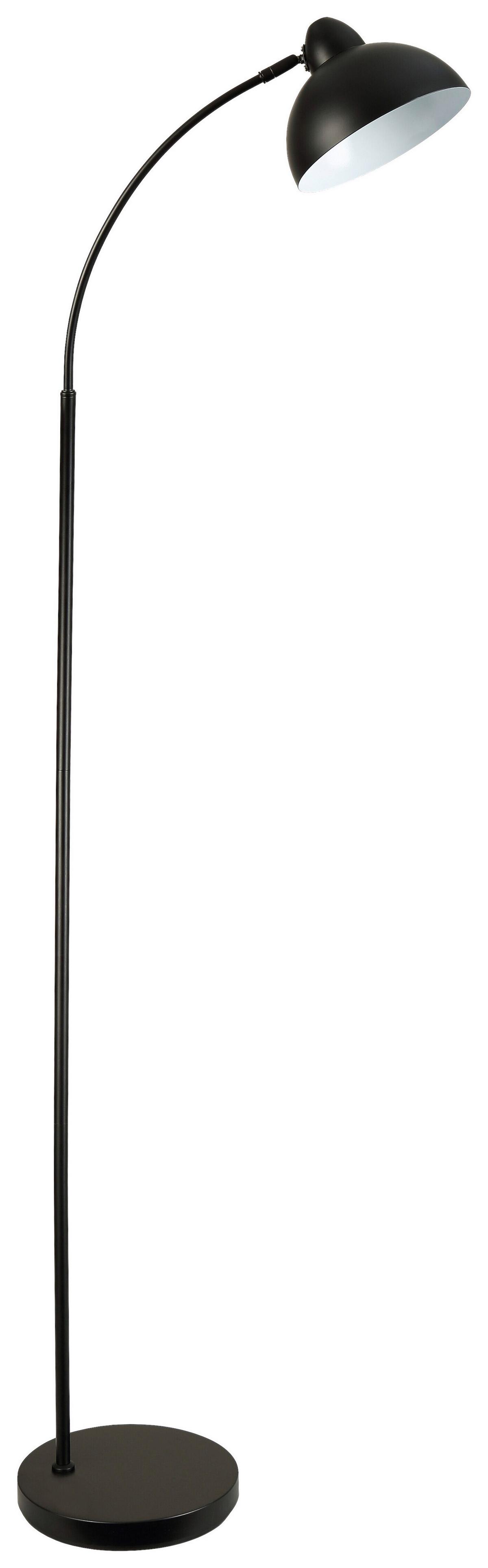 STOJACÍ LAMPA GUT - bílá/černá, Moderní, kov (55/24/155cm) - Mömax