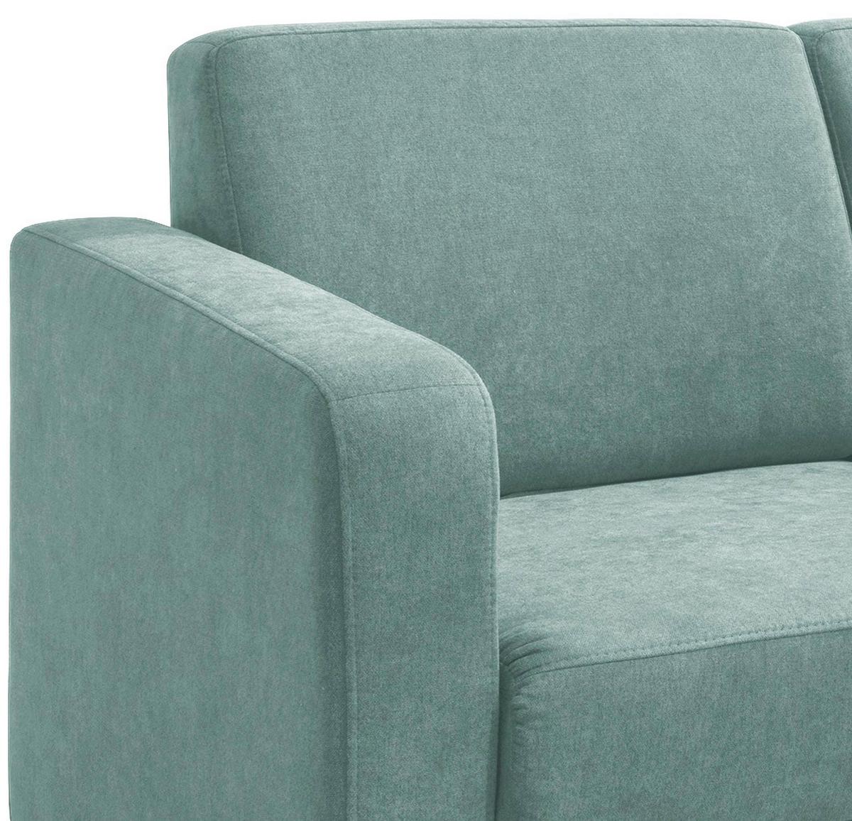 2-sitzer-sofa Mit Schlaffunkt. Mia Hellgrün - Chromfarben/Mintgrün, Basics, Textil (159/88/87cm) - Livetastic
