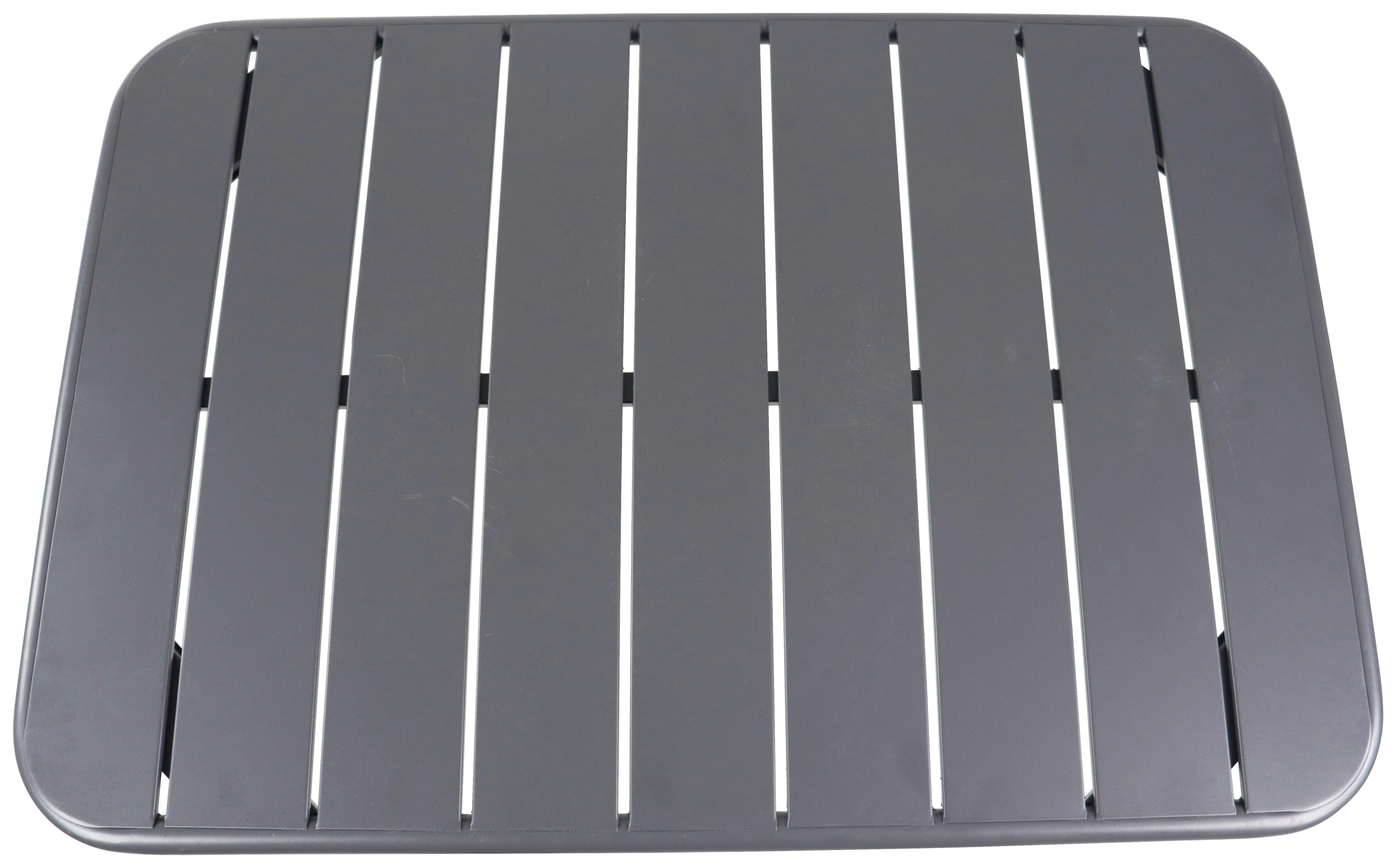 Gartentisch Sumila Schwarz L 110 Cm - Schwarz, MODERN, Kunststoff/Metall (110/55/72cm) - Ambia Garden