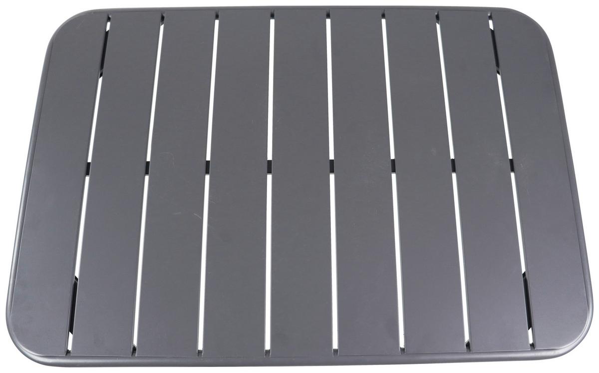 Gartentisch Sumila Schwarz L 110 cm - Schwarz, MODERN, Kunststoff/Metall (110/55/72cm) - Ambia Garden