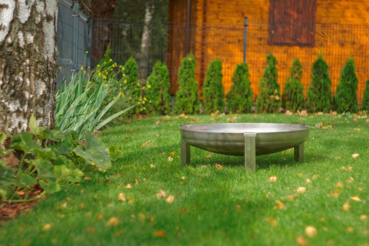 Feuerschale Basic XXL Edelstahl - Edelstahlfarben, Basics, Metall (63/63/28cm)