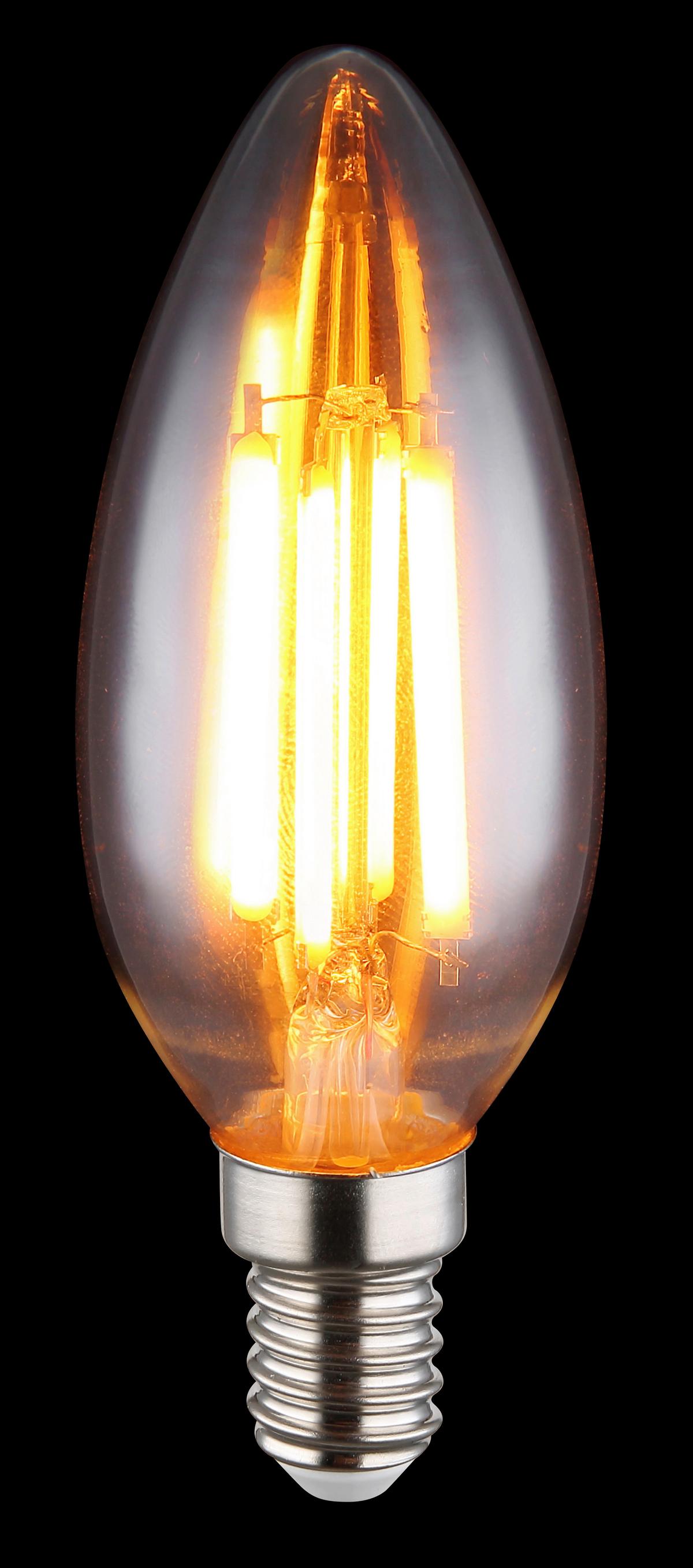LED žárovka 6W, E14, 380 Lumen - sklo (3,5/9,8cm) - Globo