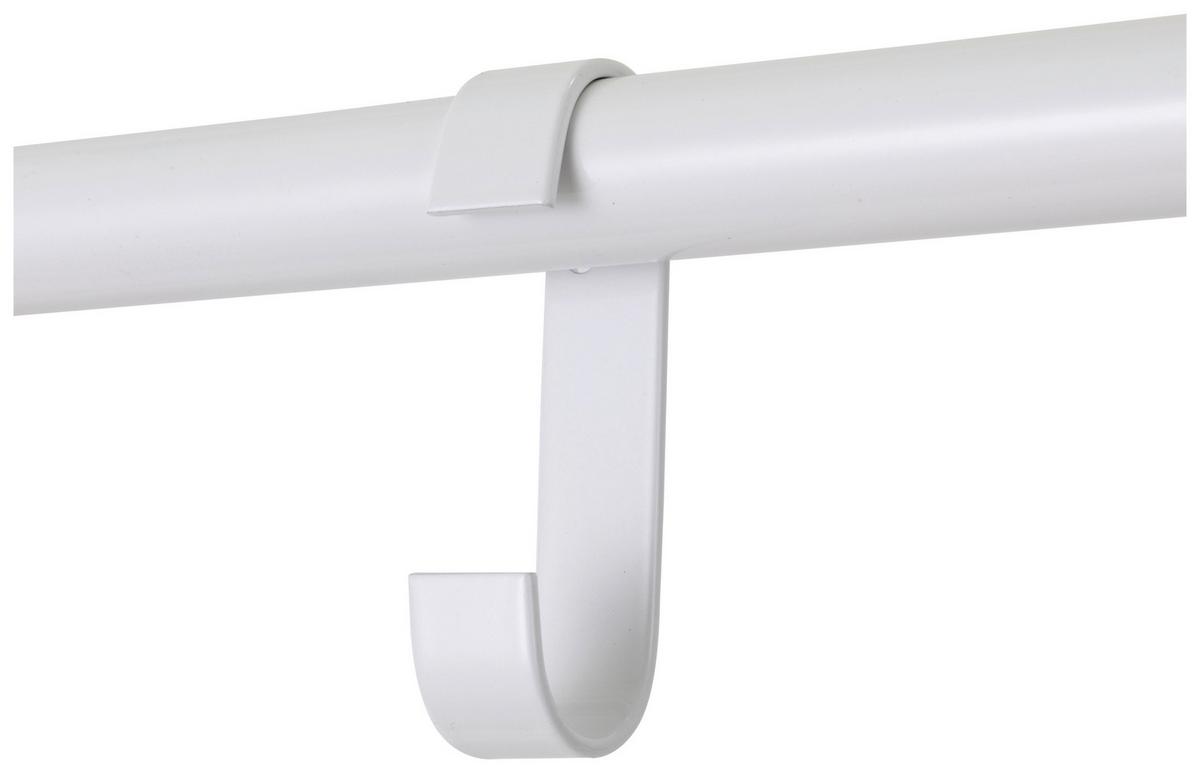 GARDEROBENSTÄNDER Weiß B: 75cm - Weiß, Design, Metall (75/180/32cm) - MID.YOU