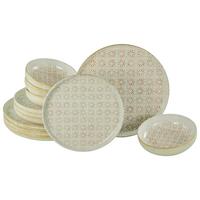 Tafelservice Uno Emiliana 12--Teilig., Creme, Rosa - Creme/Rosa, Basics, Keramik - Creatable
