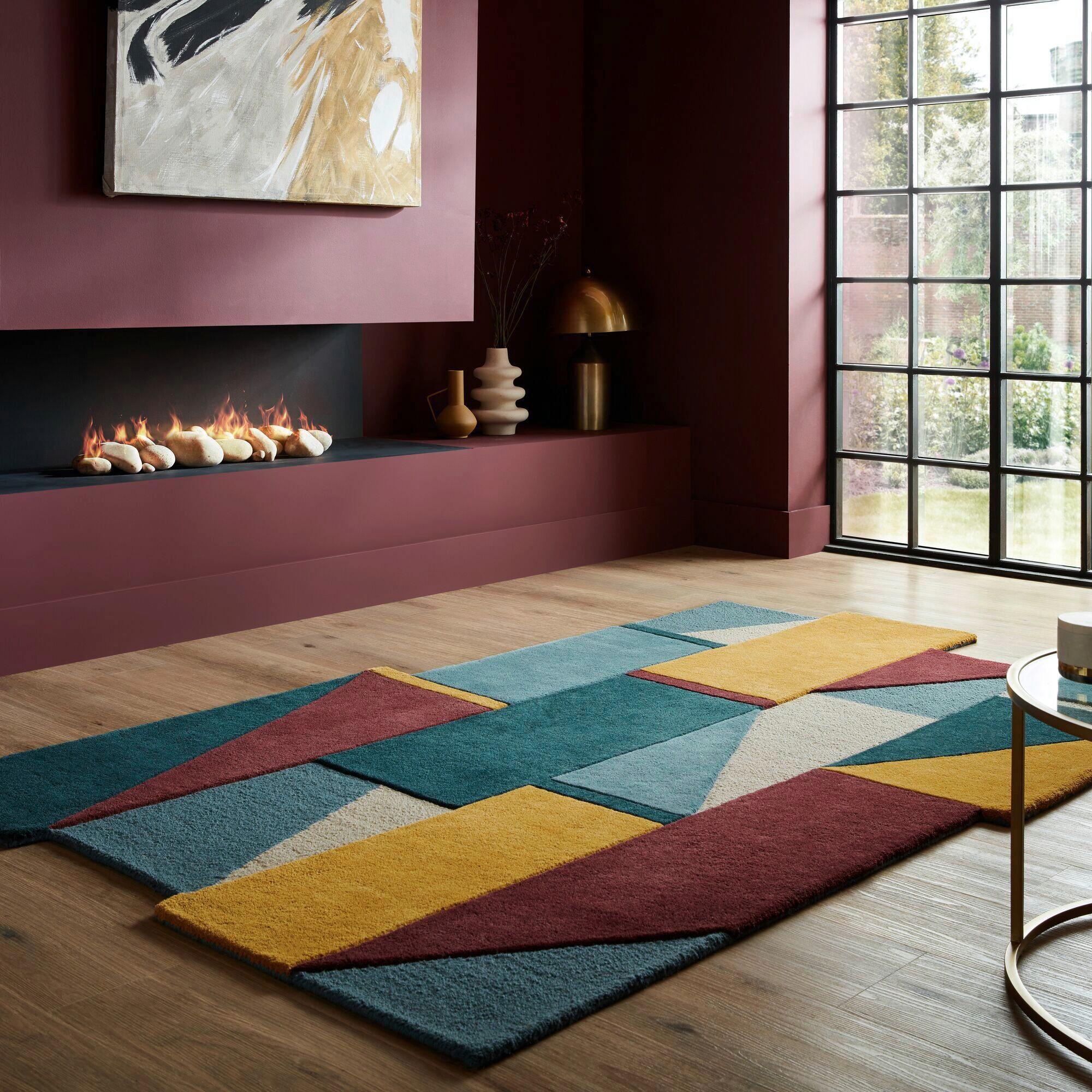 Wollteppich Shuffle - Multicolor, Trend, Textil (150/240cm)