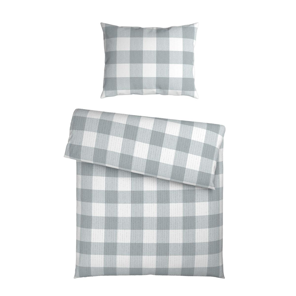 Bettwäsche Selina - Weiß/Grau, ROMANTIK / LANDHAUS, Textil - James Wood