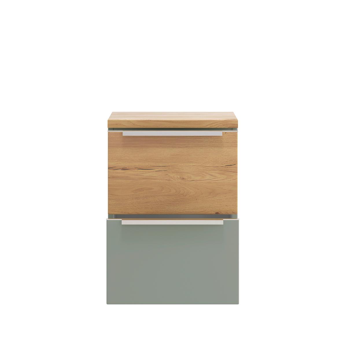 Unterschrank Verona Schilfgrün/Wildeiche B: 40cm - Schilfgrün/Wildeiche, Trend, Holzwerkstoff (40/54/35cm) - Held