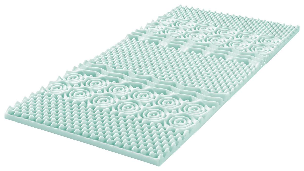 Topper Softly Komfort Polyurethanschaumkern 7 Zonen - Weiß, Basics, Textil (160/200cm) - FAN
