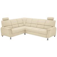 Sedačka MARSYLIA, ľavá, béžová - čierna/strieborná, Design, kov/drevo (216/270cm) - MID.YOU