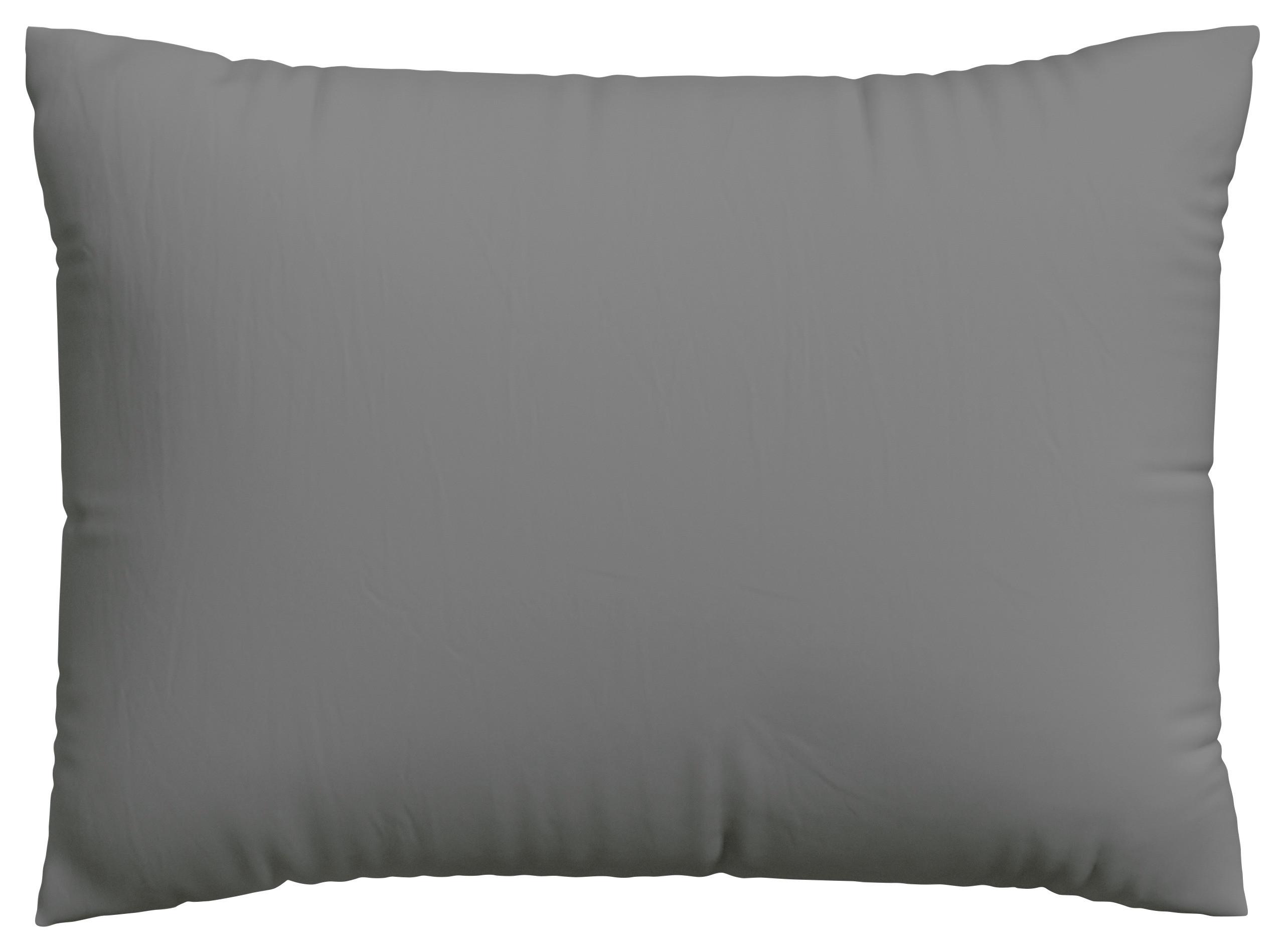 Kissenbezug Knitted 70x90 cm Jersey Grau - Grau, Basics, Textil (70/90cm) - Schlafgut