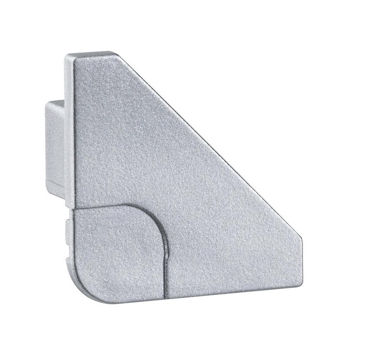 LED-Dekoleuchte Function Delta Profil Abschlusskappe - Basics, Kunststoff/Metall (2cm) - Paulmann