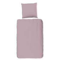 Bettwäsche Uni Rosa Rot Hellrosa 135x200 cm - Hellrosa, Basics, Textil (135/200cm)