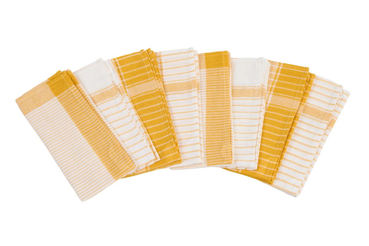 Geschirrtücher Frankfurt Baumwolle 8er-Set Bunt - Multicolor, KONVENTIONELL, Textil (50/70cm) - Ondega