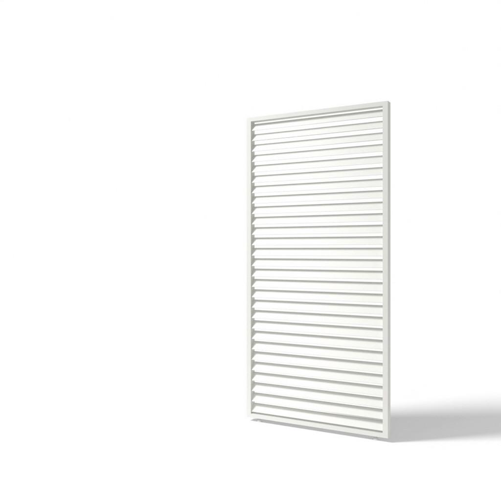 Pergola-Seitenteil 123x233 cm, Weiß