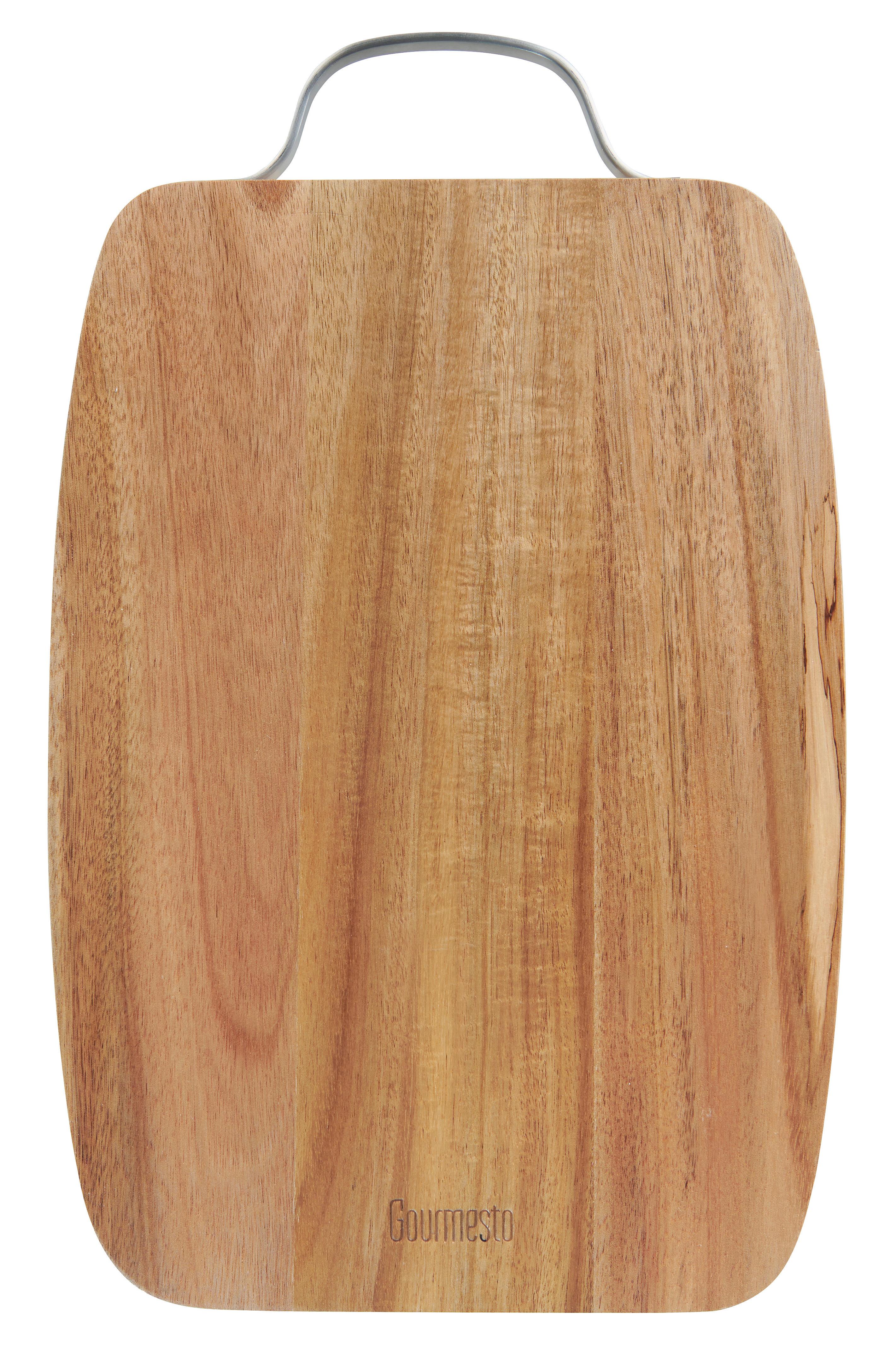 Kuchyňské prkénko Profi Line, 37/23cm - barvy akácie, Konvenční, kov/dřevo (37/23/3cm) - Gourmesto