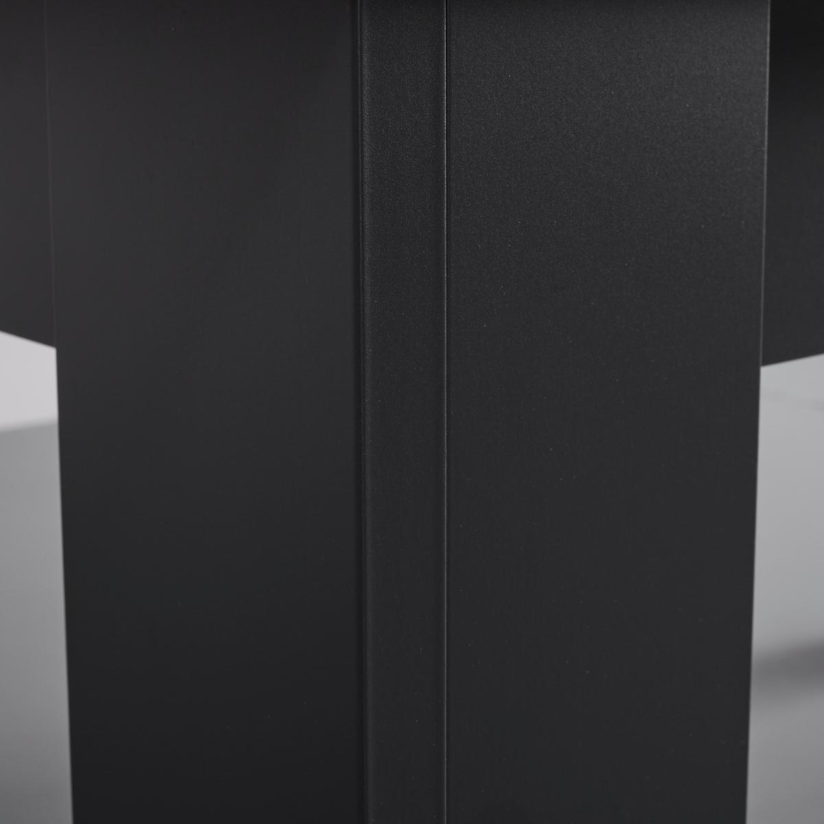 Rozkládací jídelní stůl Claudio š: 160-200cm - černá/tmavě šedá, Moderní, dřevo/kompozitní dřevo (160-200/90/76cm) - Bessagi Home