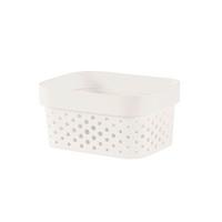 Úložný košík INFINITY 1,4L - biela, Basics, plast (12.5/8.3/16.7cm)