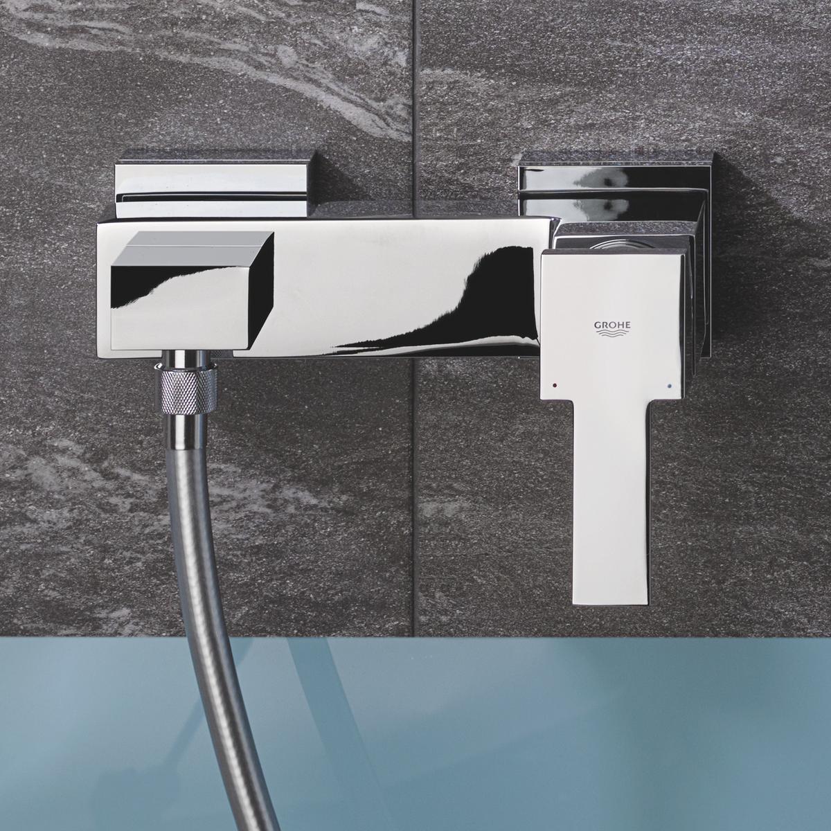 Duscharmaturen Sail Cube Chromfarben H: 17,2 Cm - Chromfarben, KONVENTIONELL, Metall (17,2cm) - Grohe