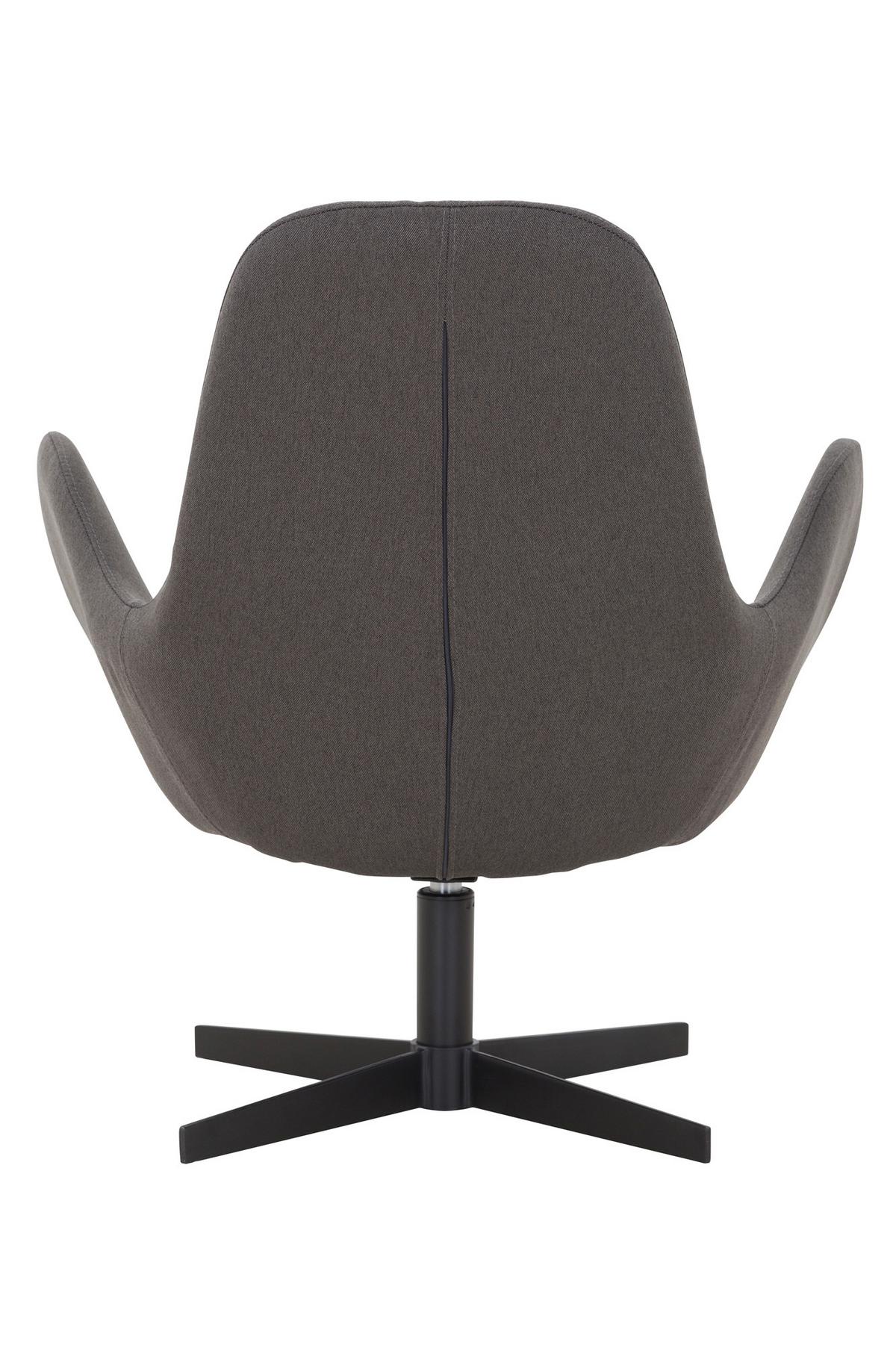 Sessel Dunkelgrau B: 68 Cm - Dunkelgrau/Schwarz, MODERN, Textil (68/77/57cm) - Livetastic