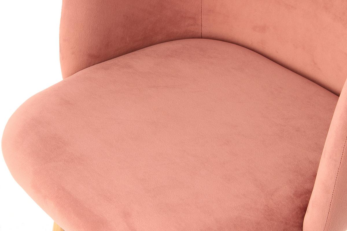 Schalenstuhl Celina Rosa Gepolstert 2er-Set - Rosa, Design, Kunststoff/Metall (54/84/56cm) - Kayoom