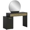 Schminktisch Prisma - Goldfarben/Schwarz, Design, Holzwerkstoff (117/138/42cm) - MID.YOU