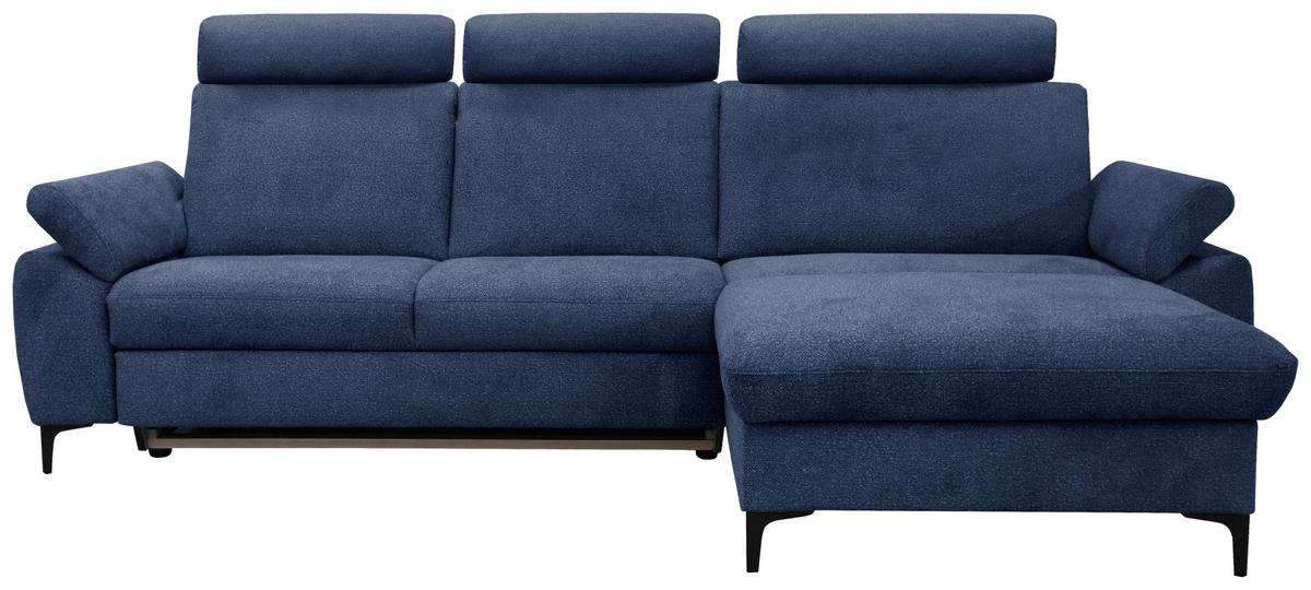 SEDACÍ SESTAVA BADEN - modrá/černá, Design, kov/textil (291/168cm)