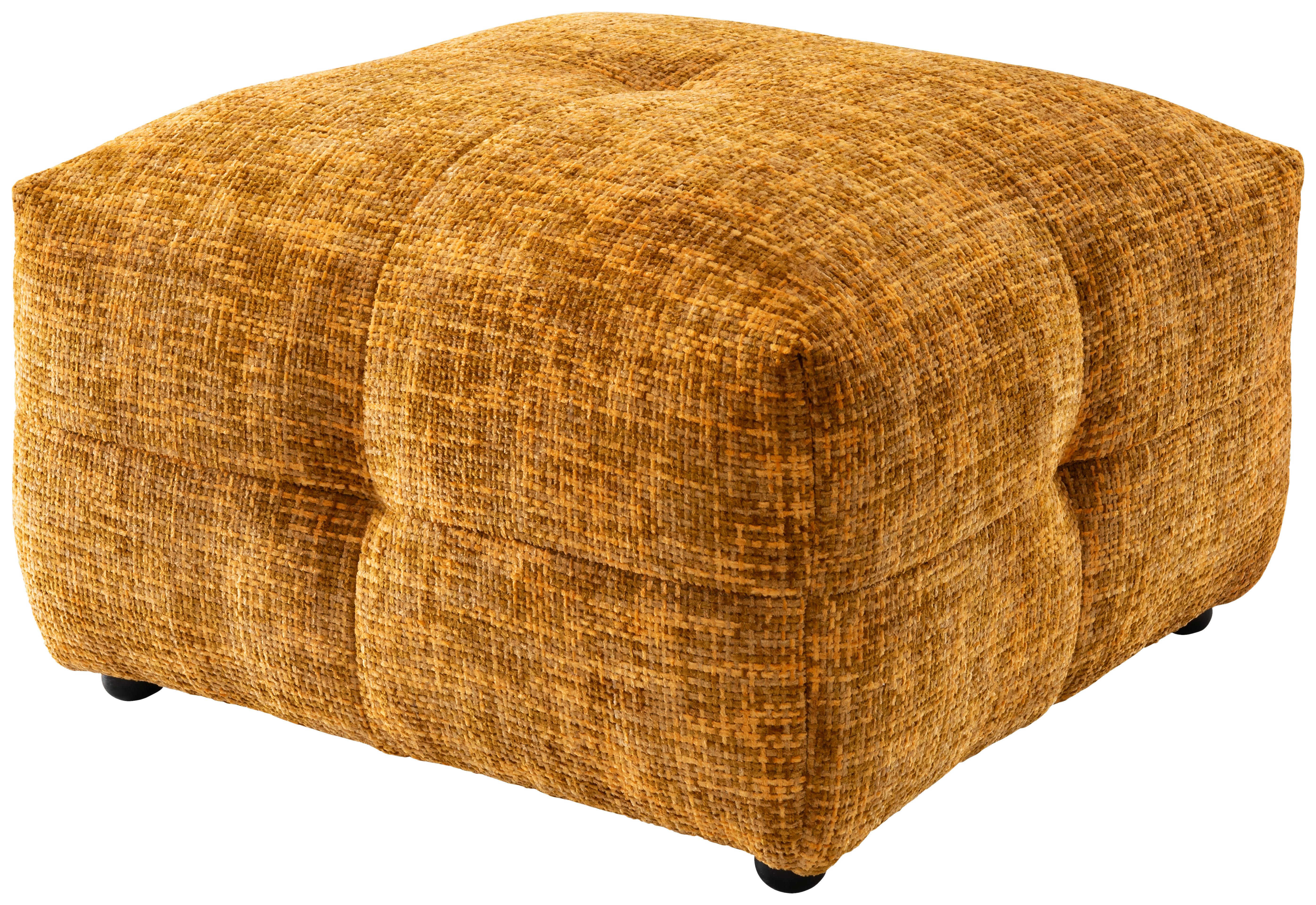 Hocker Velice, Goldfarben B: 72 Cm - Goldfarben/Schwarz, Design, Textil (72/44/72cm) - Livetastic