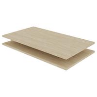 Einlegeböden Unit Im Set Für Schrankserie Unit 87,9x55,1 Cm - Eichefarben, MODERN, Holzwerkstoff (87,9/1,8/55,1cm) - Ondega
