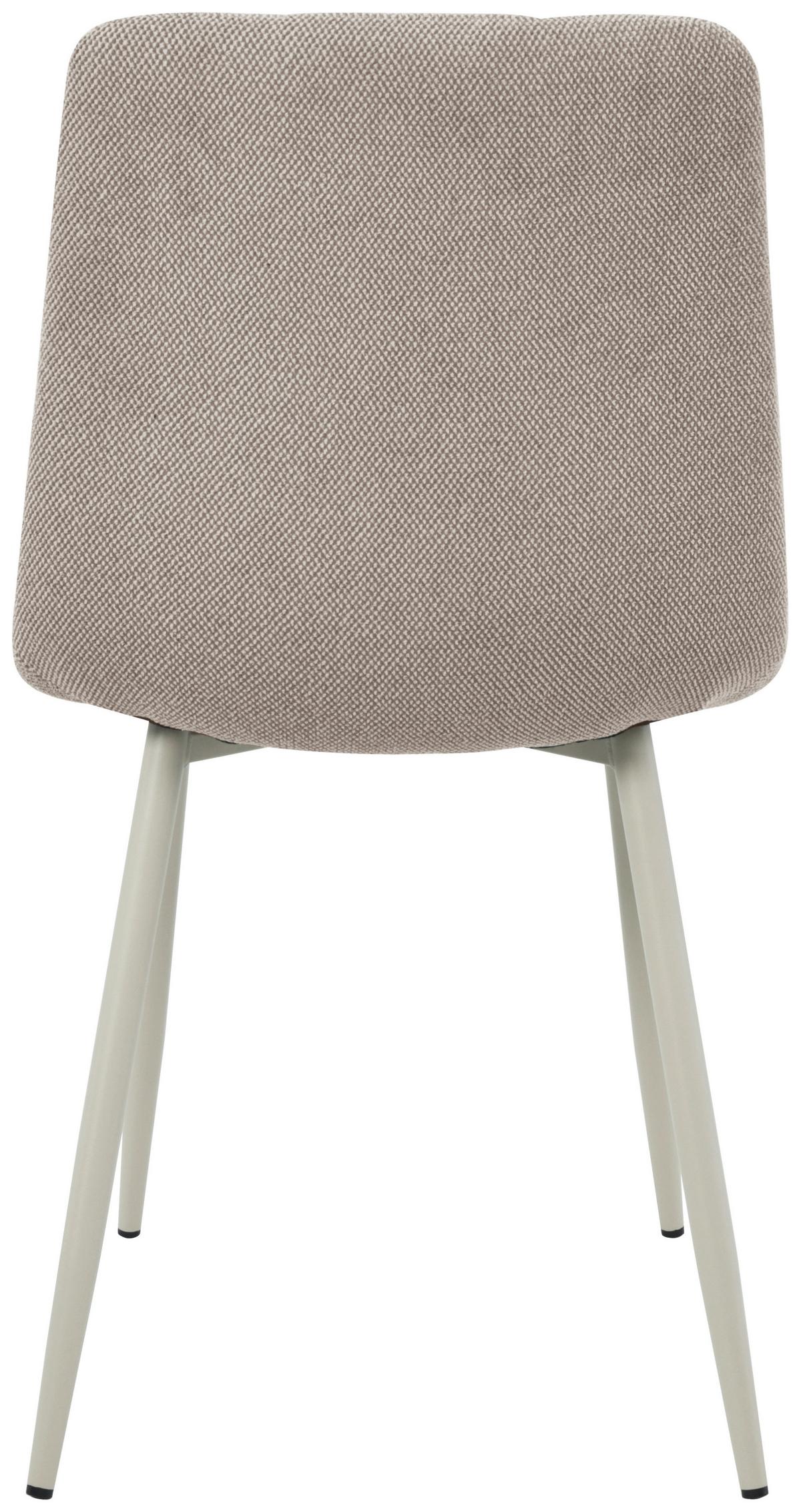 Vierfußstuhl Adea Leinenoptik Taupe, B: 45 cm - Taupe/Beige, KONVENTIONELL, Holz/Textil (45/88/55cm) - P & B