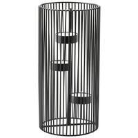 Stojan na sviečky Thea - čierna, Basics, kov (11/23.5cm) - Modern Living