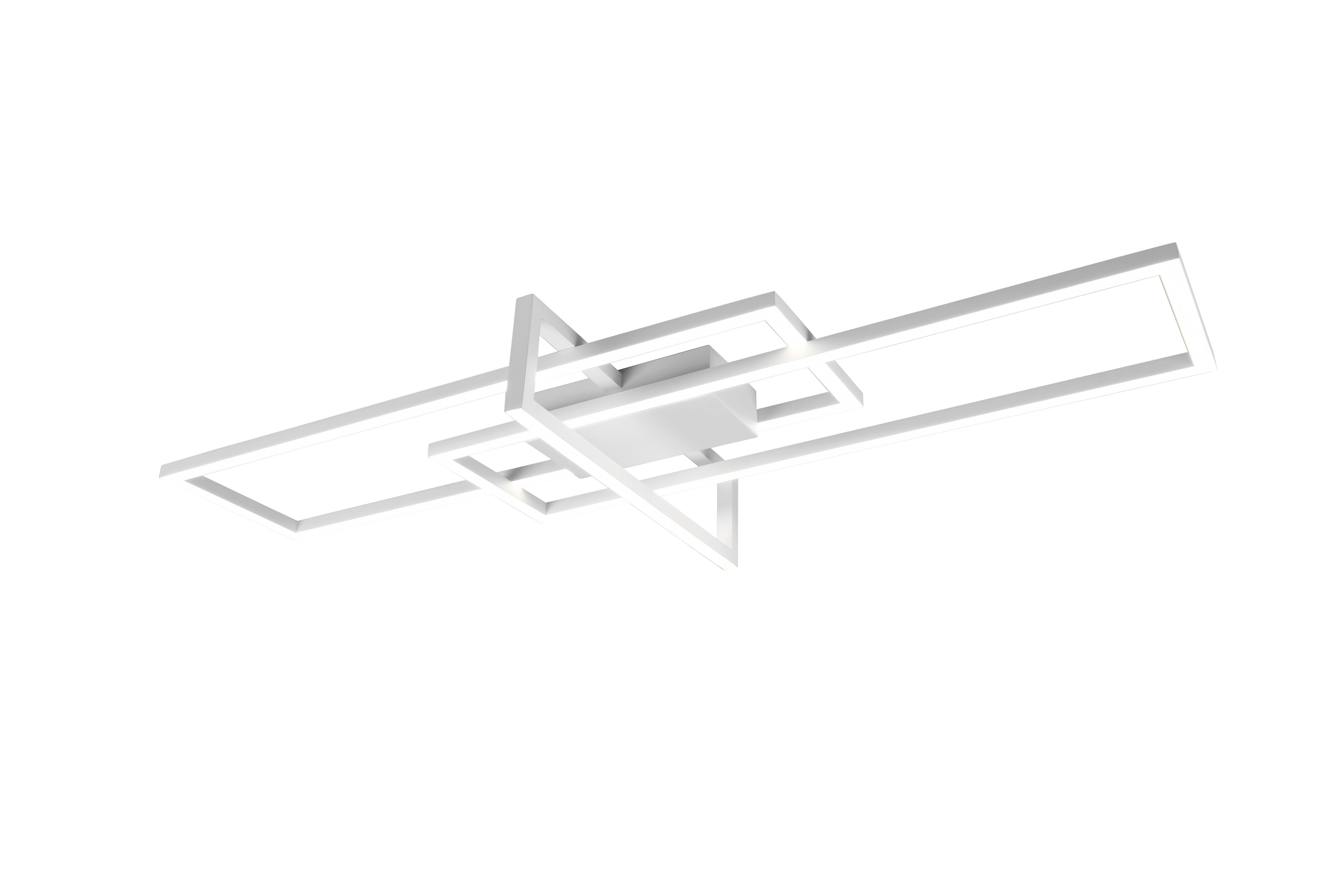 LED-Deckenleuchte Salinas L: 100 cm Rechteckig - Weiß, Design, Metall (100/11/40cm) - Trio Leuchten