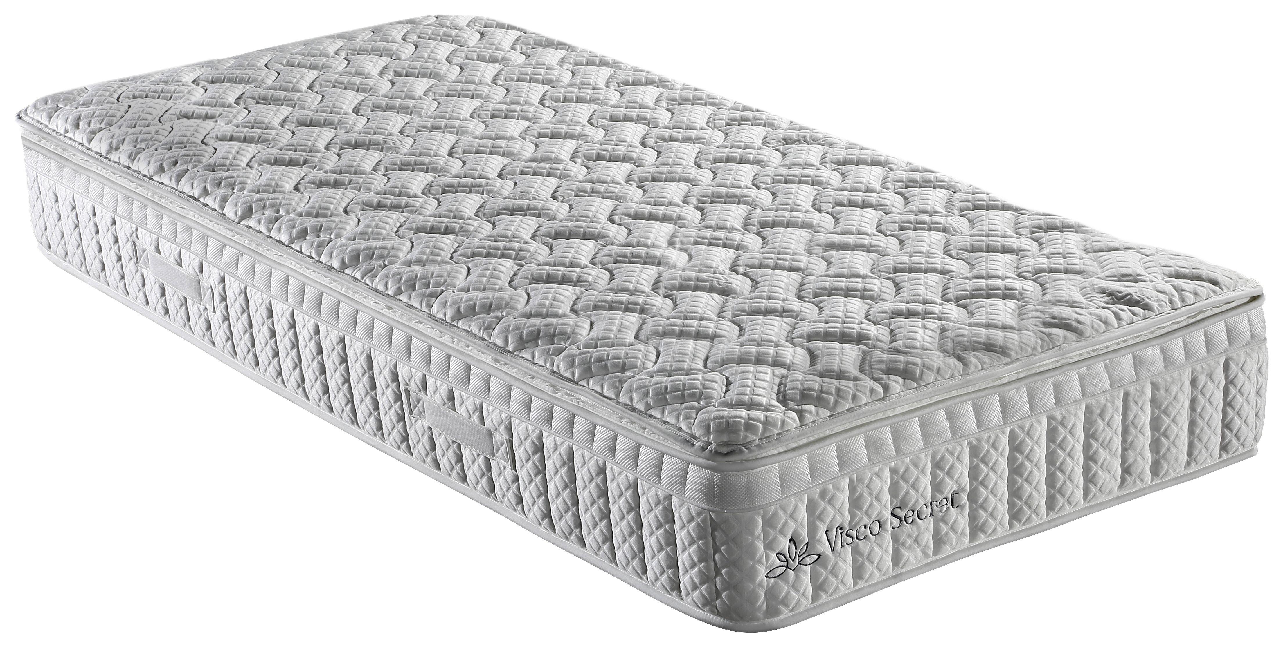 Viscomatratze Visco Secret 180x200 cm H4 H: 27 cm - Weiß, Textil (180/200cm) - Ele