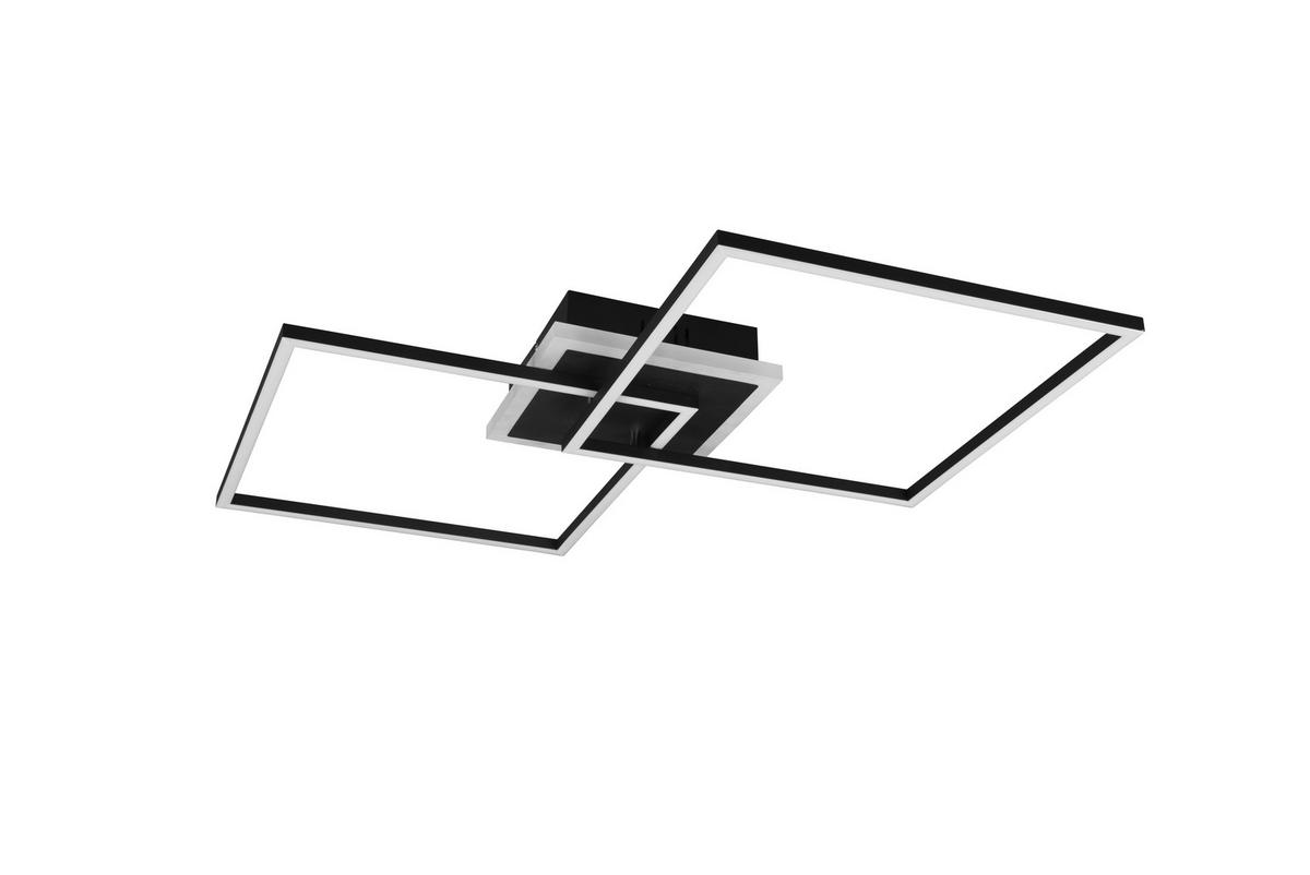 Led-deckenleuchte Arribo L: 61 Cm Mit Farbwechsler - Schwarz, Basics, Metall (61/61/8cm)