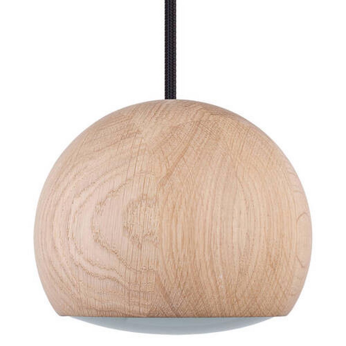 Hängeleuchte 8540103 - Balli-1/ Schwarz - Naturfarben, Natur, Holz (14/90cm)