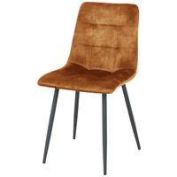 ČTYŘNOHÁ ŽIDLE LECH - černá/barvy zlata, Konvenční, kov/dřevo (45/88/55cm)