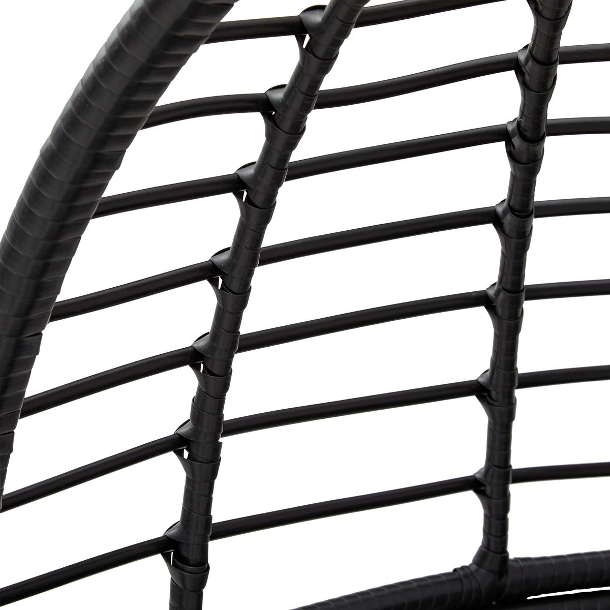 Relaxační křeslo NARA černá - černá, Moderní, kov/textil (77/145/67cm) - Bessagi Garden